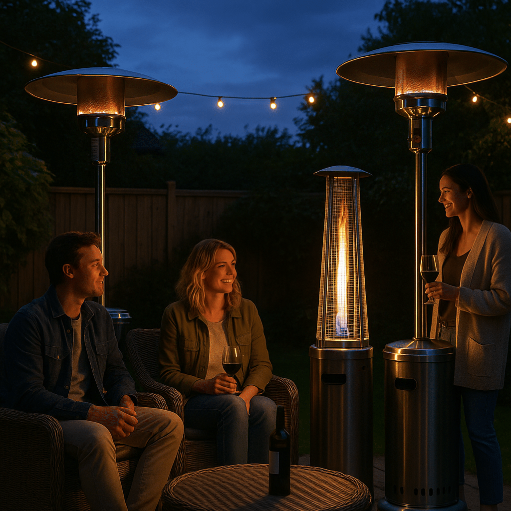 Forlæng sommeraftenerne med gas terrassevarmere